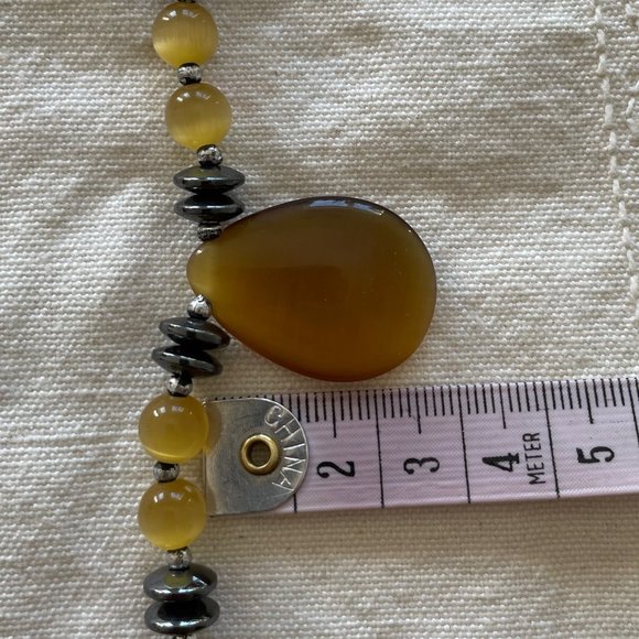 3For$20/ Hematite and Tiger's Eye Pendant Necklace - Picture 6 of 6
